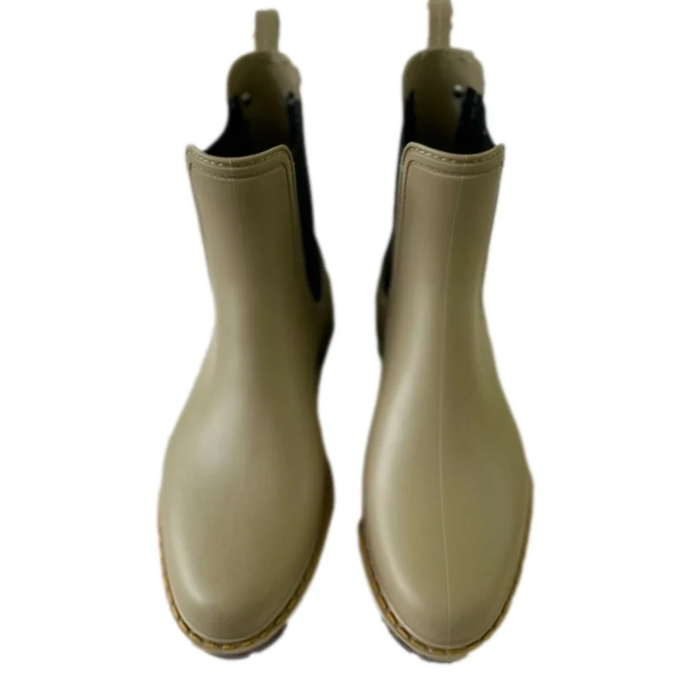 Igor Trak Mate Tri Tan Rain Boots Size 41 US 10.5 Slip On Waterproof Women’s NEW